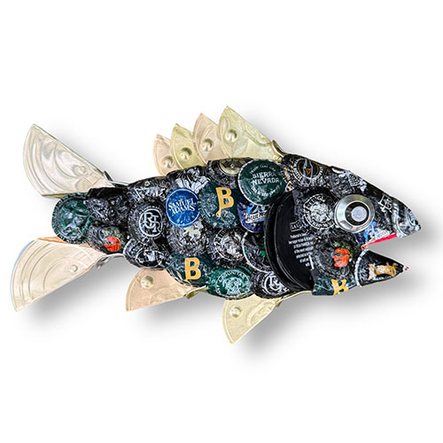 John Richards 11" Bottlecap Fish WP5998